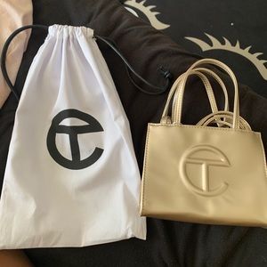 Authentic telfar gold small bag